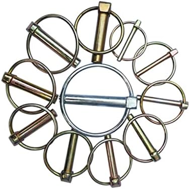 Doitool 30 парчиња безбедност игла за безбедност на пинот во облик на туѓи бисерни јаглеродни челични врски за безбедност на прстенот