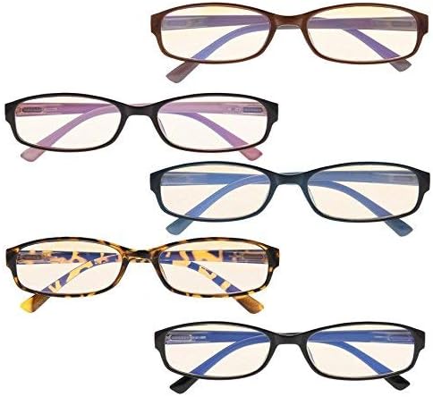 Очила 5 Спакувајте Мали Очила За Читање За Жени Што Читаат Модни Читатели Очила за Очи