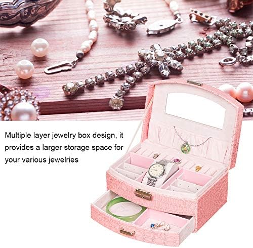 Гоик Пренослив Стп Кожна Повеќеслојна Кутија За Складирање За Складирање Накит може Да Се Користи За Патување