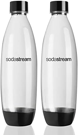sodastream Газирана Вода Машини Шишиња 1 Близнак Пакет, 2 x 1 Литар, Црна