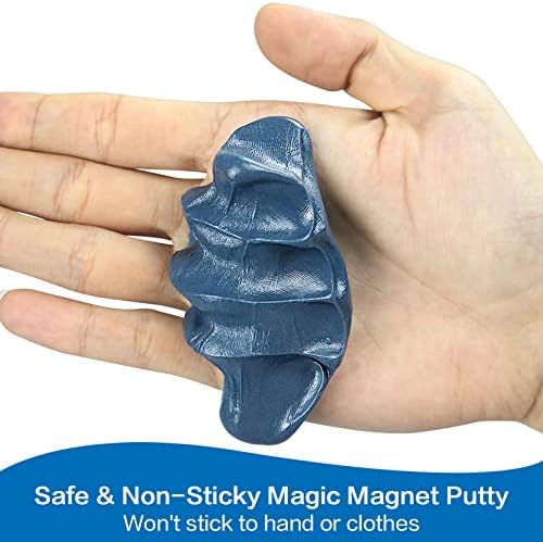 Jayee Blue Magnetic Slime Putty, Magic Slime Hand мека кит со надграден поголем магнет фидгет игра стрес олеснување размислување едукативни
