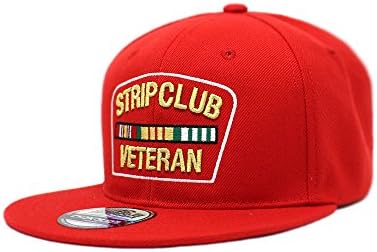 Chok.lids Strip Club Ветеран со рамен визир топка капа за бејзбол капа за затворање PS101