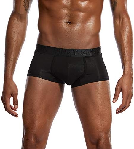 Менс памук боксери торбичка за долна облека за долна облека, печатени под -панталони, панталони, брифинзи, мажите секси буква кул удобност