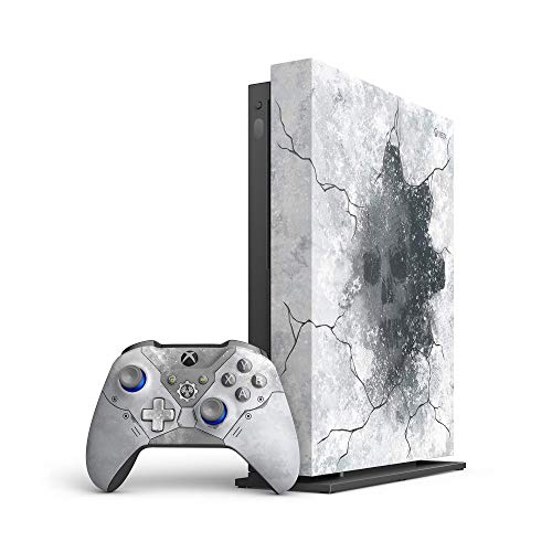Мајкрософт - Xbox ONE X 1tb Запчаници 5 Ограничено Издание Арктичка Сина Конзола Со Xbox One X Вертикален Држач, 1 Месец Xbox Живо Злато