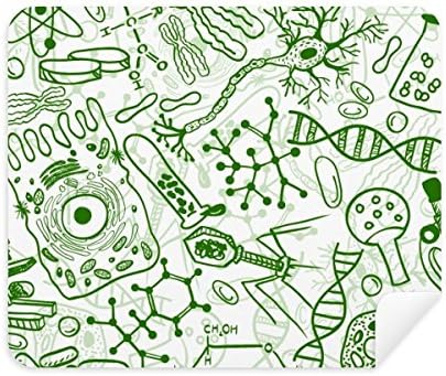 Зелени Микроскопски Клетки Структура Биолошка Крпа За Чистење Чистач на Екран 2 парчиња Велур Ткаенина