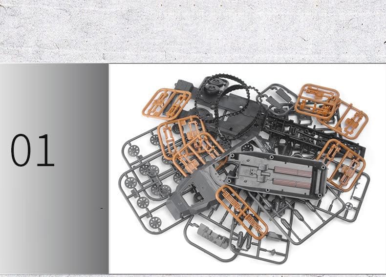 Dagijird Unassembled 4D Model Симулациски модел на возило модел Пластика 1:72 Скала земја Стука ракета оклопни модел на модел