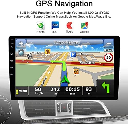 Гојохо Андроид 12.0 Радио За Тојота Алфард 2004-2007 9инч Тесла Стил Автомобил ВО-Цртичка ГПС Навигација Ips Екран На Допир 2+32GB Bluetooth