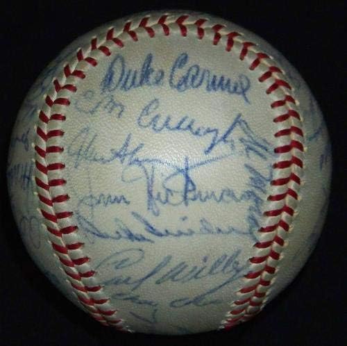 1963 тимот на NYујорк Метс потпиша бејзбол Кејси Стенгел Ар Лоа! GSA PSA BAS гаранција! - Автограмирани бејзбол