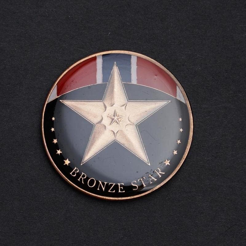 Предизвик Монети војна Пентаграм Медал Значка Медал Воена Мал Подарок Занает Подарок