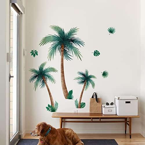 Палм дрво wallид декора кокосово дрво тропски wallидни декорации налепници летни wallидни декорации за спална соба дневна соба