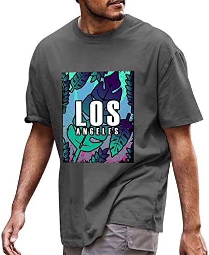 Летни маици за мажи на ЗДДО, кратки ракави, печатење на обични хавајски маички на плажа врвови на атлетски спортови за екипаж