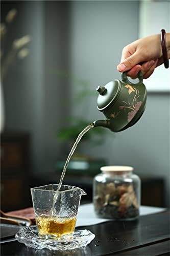 CCBUY 230CC Вистински рачно изработен зелен котел јиксинг виолетова глина чајник пуер чај сет кунг фу zisha teawer