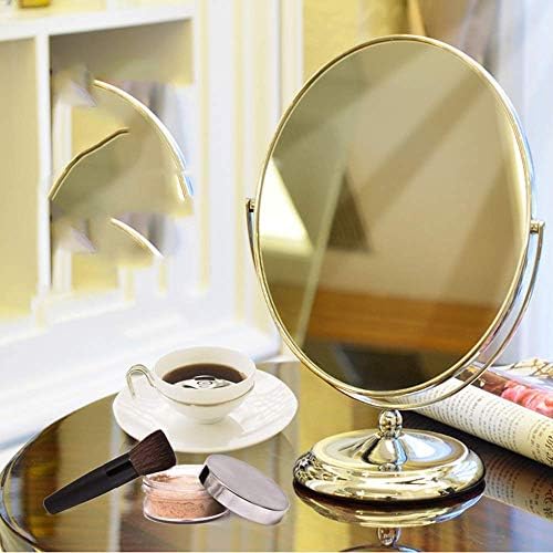 Огледало за шминка за шминка за убавина за убавина/огледало за бања-360 степени двострано огледало, слободно, шминка, бричење