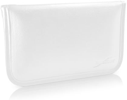 Boxwave Case Компатибилен со Vivo T1 5G - Елитна кожна торбичка за месинџер, синтетички кожен покрив дизајн на пликови за виво T1 5G