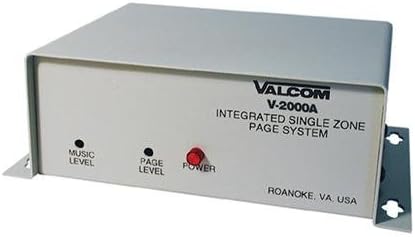 Valcom V-2000a Контрола на страницата со 1 зона со моќност