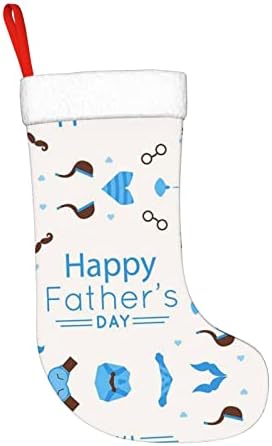 Денот на татковците Psvod Loveубов тато Нова Година Божиќ Декоративни чорапи кои висат Божиќни чорапи