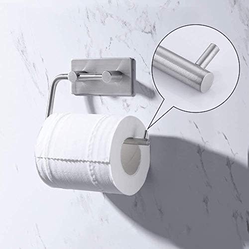 Zlxdp wallид монтирање бања тоалетна ролна за хартија држач кујна не'рѓосувачки челик wallид пешкир за решетки за решетки за бања за бања