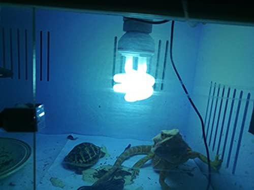 PTCCTV UVB Рептил Светлина 10.0, Tortoise светилки заштеда на енергија Компактен терариум ламба за пустински влекачи ПЕТ SNAKELIZARDINSECT,