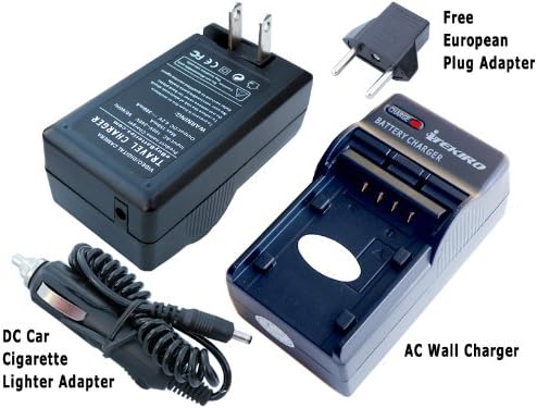 Itekiro AC Wall DC Car Battery Chit Chit For JVC GR-D54 GR-D54U GR-D60 GR-D60EK GR-D63 + Itekiro 10-во-1 кабел за полнење со USB
