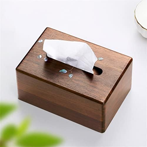 Грет хартиена кутија кинески стил на домаќинство цврсто дрво кутија вметната бакарна цветна декорација дневна соба канцеларија