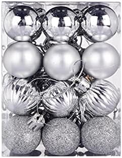 Орнамент за Божиќна топка Руо 3см светла пластична распрскувачка висечка топка украс погоден за елки за елката венец таблета лак рака насликани