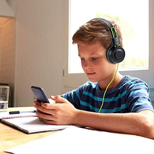 POWMEE Пакет М2 Детски Слушалки Жични Слушалки За Деца, Преклопливи Прилагодливи Стерео Заплеткување-Бесплатни, 3,5 ММ Приклучок