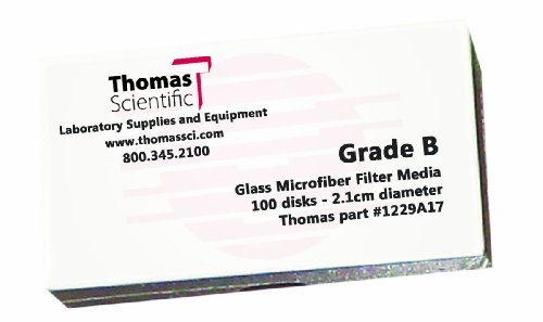 Томас Б1100 Боросиликатно Стакло Микрофибер Филтер, 1 Микрон, Средно Брз Проток, Одделение Б, Дијаметар од 11 см