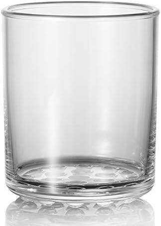 Врвен Квалитет Пластични Круг Виски Очила-Чаши За Пиење За Вода, Пијалаци &засилувач; Виски-Јасно-6,4 унца