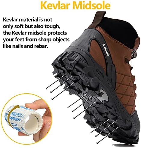 Suadex челични пети чизми за мажи жени чизми за безбедност на работа Неразбирливи композитни чевли за пети изолирани отпорни на