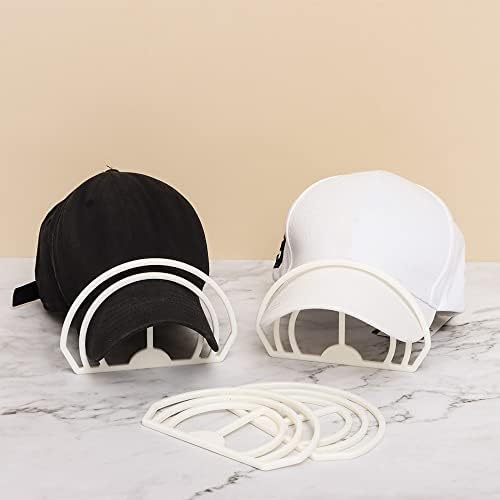 Foviupet 4PCS капа Брем Бендер, пластична капа за кривината шапка Шапер за бејзбол капачиња, опремена капа Бил Бендер алатка со двојна крива