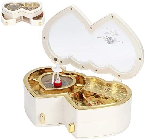 Алемо Хуангксинг - Прекрасна музичка кутија за накит Музички кутија за иглички приврзоци еколошки прстени мали обетки