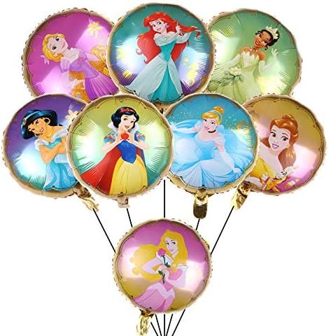 Партијата на принцезата Дизни ги снабдува балоните на Дизни принцезата Букет украси со 8 принцези