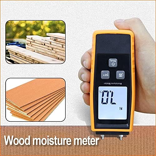 KJHD RZ660 Мерач на влага дигитален мерач на влага од дрво 0-80% Алатка за мерење на тестер за работа на дрво