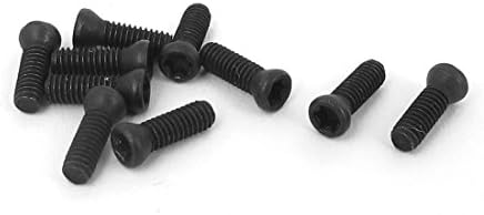 AEXIT 10 парчиња нокти, завртки и сврзувачки елементи M2.5x8mm навојни бројачи на токс -токс на главата, завртка и завртки за завртки за завртки
