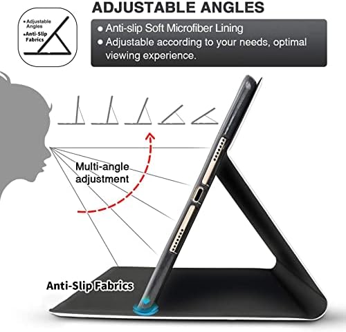 За Samsung Galaxy Tab A8 10,5 инчи 2022 модел кутија, PU кожа автоматско заспанство на штанд со прилагодлив агол за Samsung Table-Moon