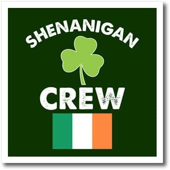 3Drose Shenanigan Crew Shamrock Irish Flag St Patricks Day. - Ironелезо на трансфери на топлина