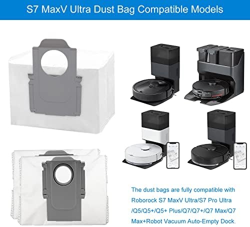 S7 MaxV ултра торба за прашина за Roborock S7 MaxV Ultra/S7 PRO Ultra/Q5/Q5+/Q5+ Plus/Q7/Q7+/Q7 MAX/Q7 MAX+ Robot Vacuum Cleancer додатоци за