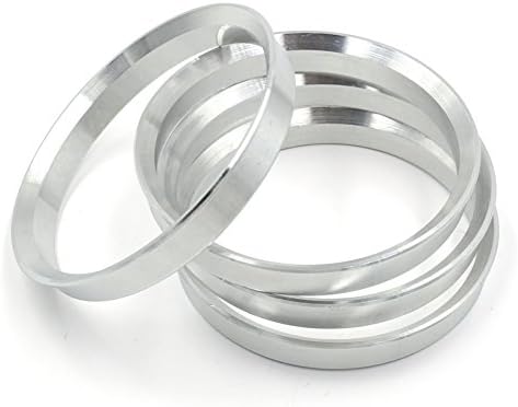 GoldensUnny 73.1mm OD на 67,1 mm ID центар за центрични прстени, сребрени алуминиумски хубцентрични прстени компатибилни со