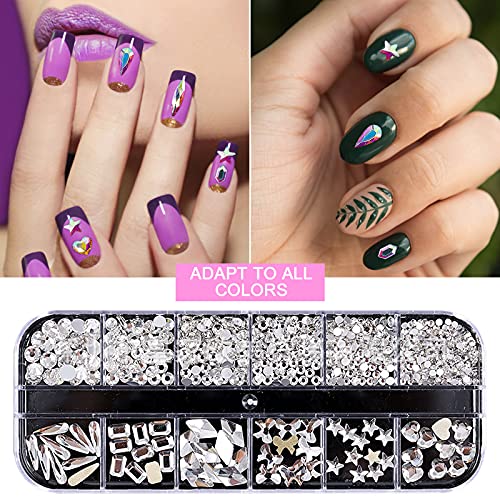3Д сјај за нокти украс Кристал rynestone, дијамантски нокти накит за девојчиња и жени