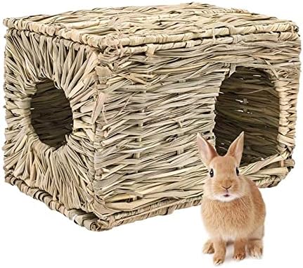 Пенаво преклопени ткаени зајаци кафези миленичиња хрчак заморчиња за свињи трева џвака играчка душек куќа кревет гнезда за мали додатоци за