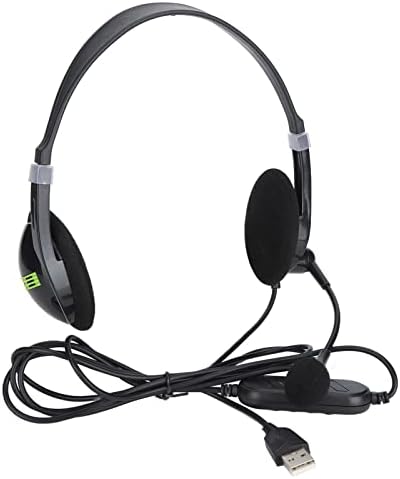 Жични Слушалки 3,5 мм Слушалки/УСБ Слушалки Лесни Прилагодливи Услуги На Клиентите Преку Слушалки За Уши Со Микрофон За Поништување