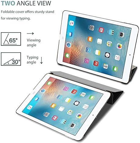 Проказе iPad Мини 1 2 3 Случај, Тенок Лесен Капак На Штандот Со Проѕирен Матиран Назад Паметен Случај за 7.9 Apple iPad Мини,