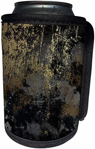 3дроза Модерна Црна И Слика На Златна Гребнатинка Апстракт - Може Ладилник Шише Заврши