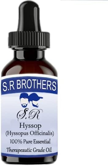 Браќата S.R Hyssop чисто и природно есенцијално масло со капки со капнување 50мл
