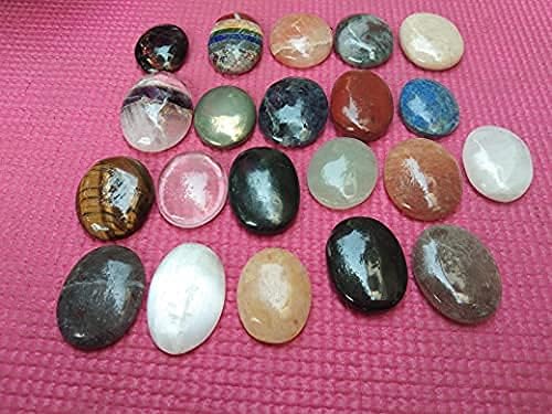 Jet Mix Загрижени камења приближно 15 до 18 грама должина 1,5 до 1,8 инчи приближно бесплатни 40 страници etет меѓународна кристална терапија