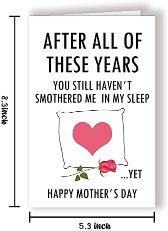 Смешно фала боже, имаш картичка за ден на мајката, уникатен среќен ден на мајката за мајка мама мама
