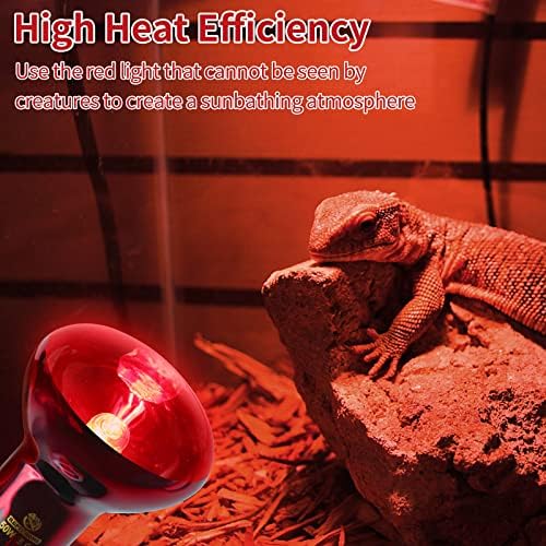 Repti Home 2 пакет инфрацрвени светилки за топлински ламби, рептили од 50W и водоземци инфрацрвени сијалички за ламби, црвена топлина емитер