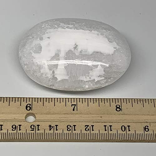 99 грама, 2,6 x2 x1 , природен нетретиран селенитски палм-камен кристал, палмстон, енергија од Реики, колекционерски, рачно изработен, домашен