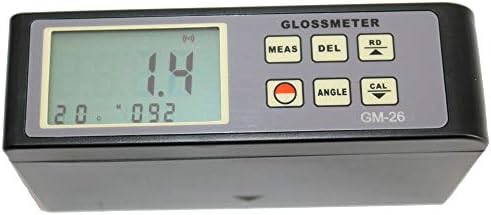 Tongbao GM-26 Portabel Digital Digital Glossmeter Meter Meter 20º 60º 0,1-200GU опсег со меморија на податоци