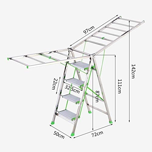 Луксуанска Решетка За Сушење Облека Преклопна Решетка За Сушење Балкон Под Отстранлив Висечки Решетка За Сушење Скала Задебелување